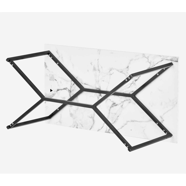Metro Lane Alkinoi Cross Legs Coffee Table Wayfair.co.uk